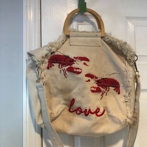 Top shop beaded lobster tote